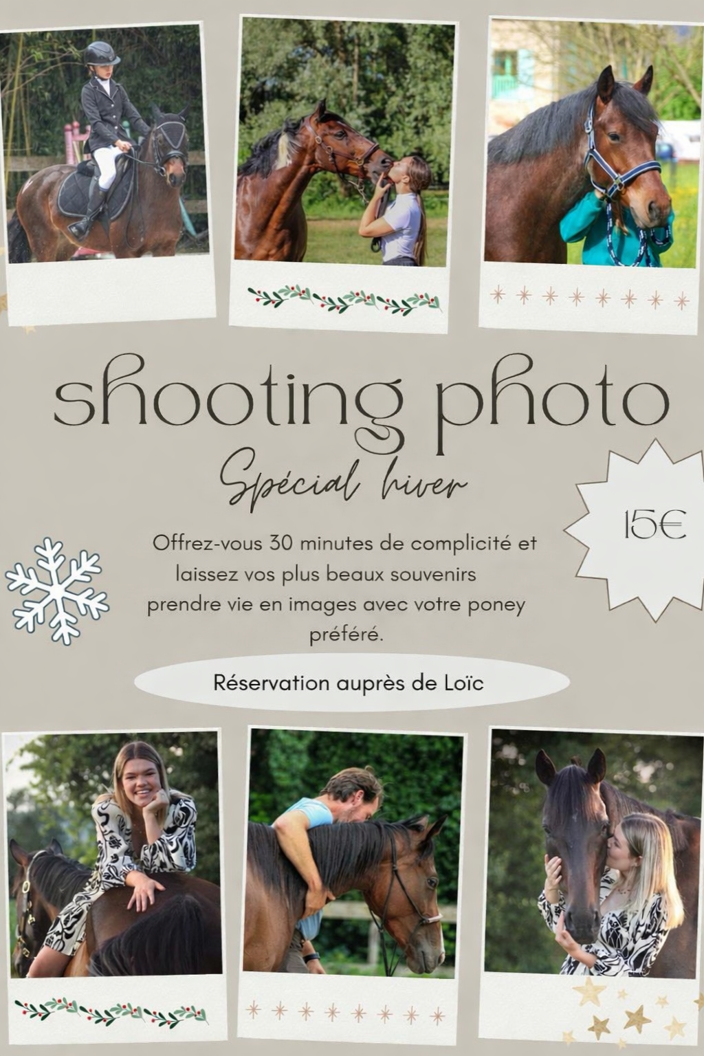 Shooting photo - Stages vacances